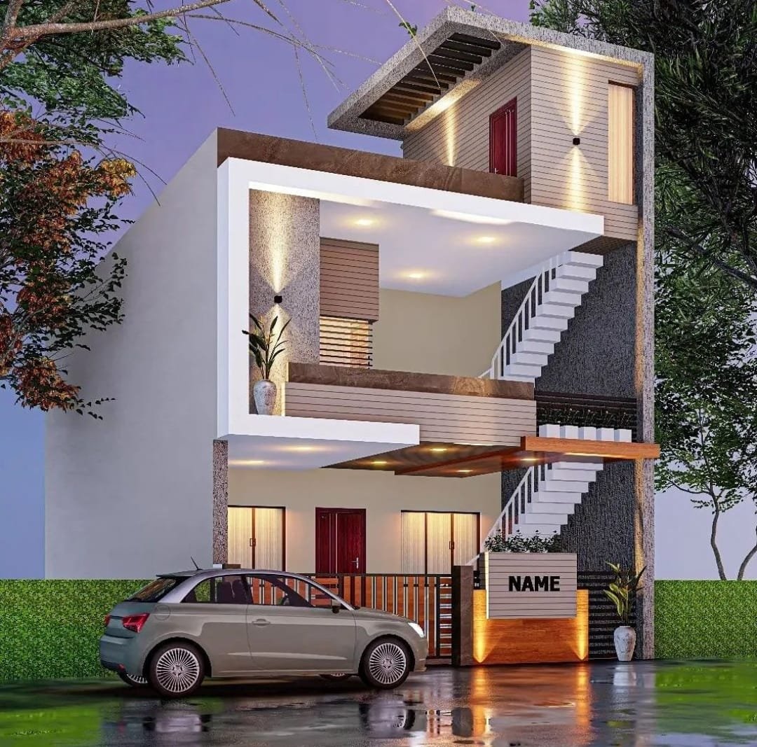 30x62 House Plan Design 3 bhk set [10674]